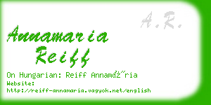 annamaria reiff business card